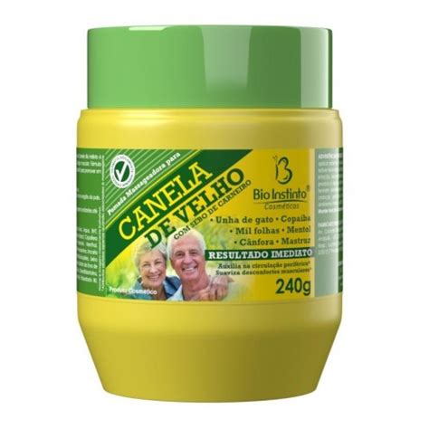 Pomada Desod Massageadora Canela De Velho 240g Bio Instinto