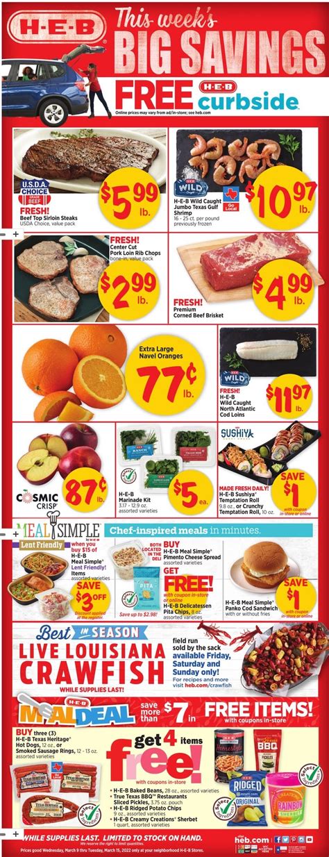 HEB Weekly Ad Mar 9 15 2022 WeeklyAds2