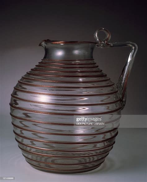 Crystal Glass Jug With A Round Body With Goldstone And Ruby Threads News Photo Getty Images