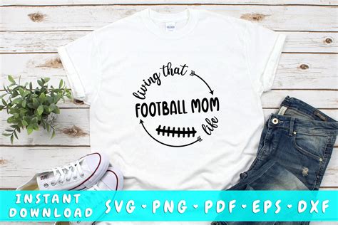 Living That Football Mom Life Svg By Lemonstudiocreations Thehungryjpeg