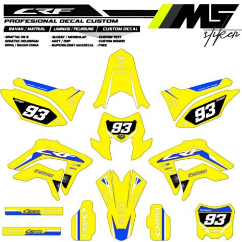 Jual Decal Sticker Striping Variasi Fullbody Crf L Fox Bisa Tambah