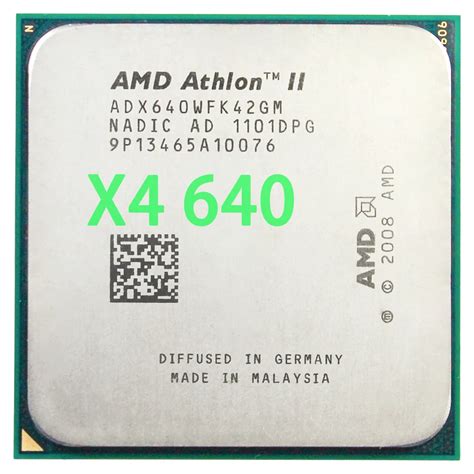 AMD Athlon II X4 640 Processor 3 0GHz 2MB Socket AM3 Quad Core In