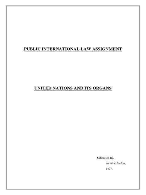 Un And Its Organs Download Free Pdf United Nations International