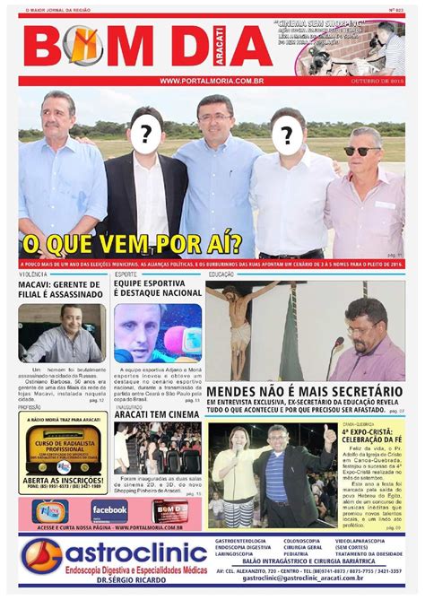 Calam O Jornal Bom Dia Aracati Outubro