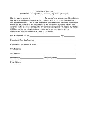 Fillable Online Parent Or Legal Guardian Consent Form Microsoftfree