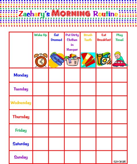 Children Daily Routine Chart