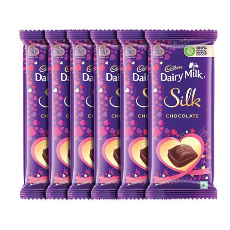 Cadbury Dairy Milk Silk Valentine Chocolate Bar 6 X 60 G