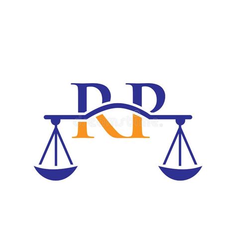 Law Firm Letter RP Logo Design Lawyer Justice Law Attorney Legal