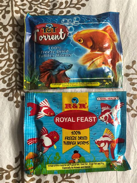 R R Royal Feast Freeze Dried Tubifex Worms Aquarium Fish Food G X