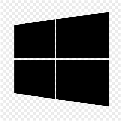 Windows 10 Black Logo Icon PNG | Citypng