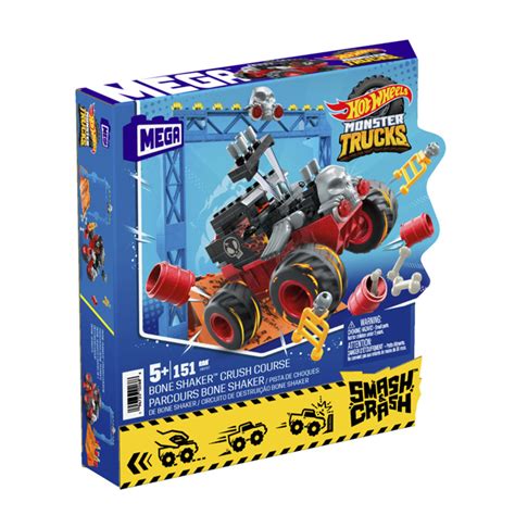 Mega Bloks Hot Wheels Monster Trucks Bone Shaker Crush Course Allaz