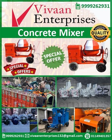 Hp Electric Concrete Mixers Machine At Rs In New Delhi Id