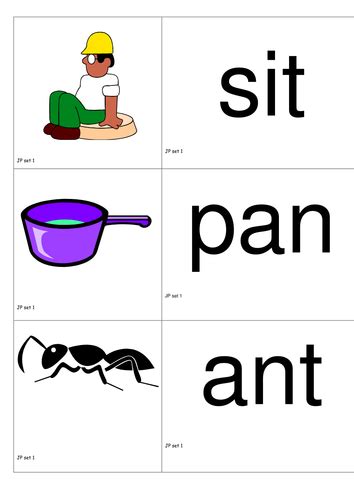 Phonics Words And Pictures For Sorting Teaching Resources