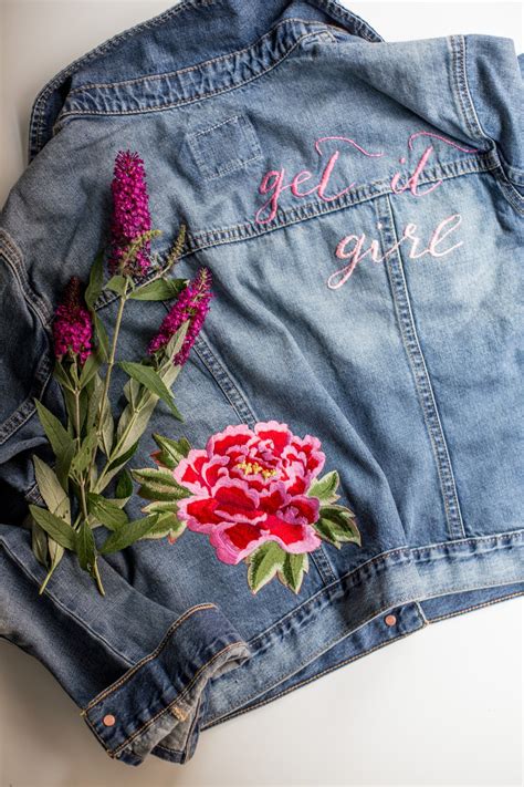 Make A Fabulous DIY Embellished Jean Jacket Flax Twine