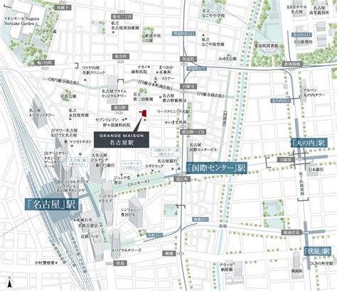 現地・gm Base Nagoya案内図｜グランドメゾン名古屋駅｜積水ハウスの分譲マンション・新築マンション