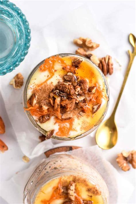 Carrot Cake Overnight Oats Vegan The Conscious Plant Kitchen