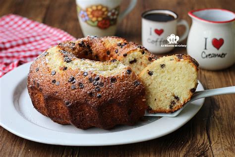 Ciambella Alla Ricotta Con Gocce Di Cioccolato Anche Bimby Le