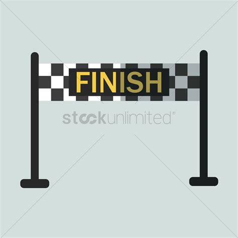 Finish Line Banner Vector Image 1431630 Stockunlimited