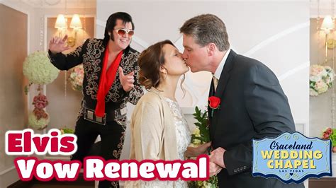 Eric Lesley S Elvis Vow Renewal In Las Vegas Graceland Chapel Youtube