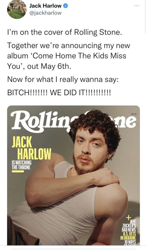 Jack Harlows Come Home The Kids Miss You Album Is Coming On May 6