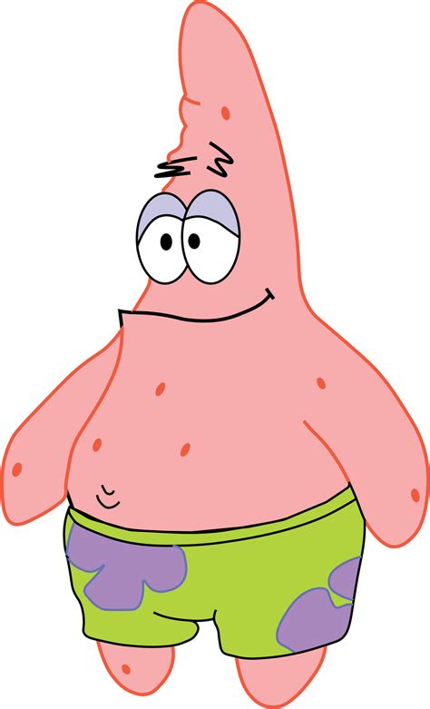 Retro Patrick Star With Modern Colors By Spongicusonic On Deviantart