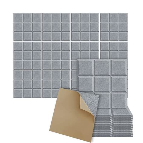 12 Pack Acoustic Panels 12 X12 X 0 4 Soundproof Wall Panels Reverb