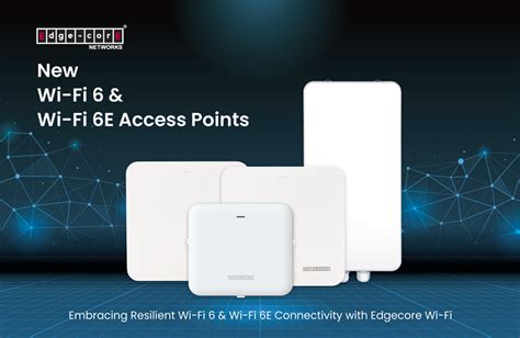 Edgecore Networks Introduces Its New Wi Fi 6 And Wi Fi 6e Access Points For Mastering Every