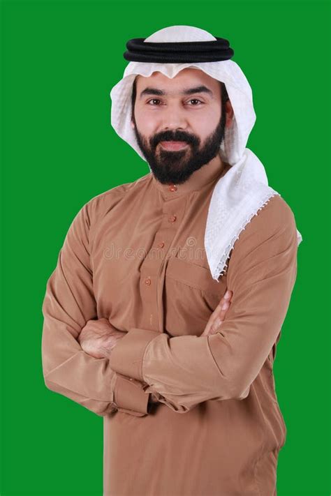 Portrait Of A Confident Arab Man Stock Image Image Of Beard Dishdash