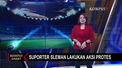 Pasca Kalah Kali Di Kandang Suporter Sleman Lakukan Aksi Protes Di