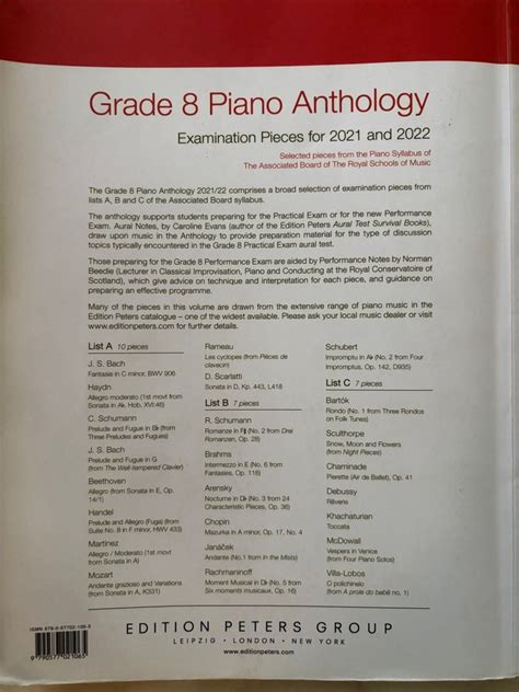 Abrsm Piano Exam Book Grade 8 Hobbies And Toys Books And Magazines