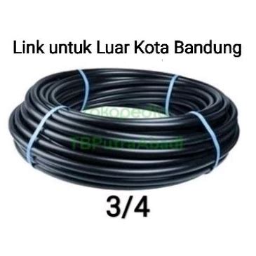 Jual Selang PE Hitam 3 4 Inch Pipa HDPE 3 4 Selang PDAM Selang Hitam