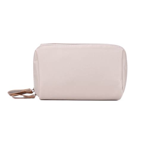 Cosmetic Bag Solid Color Simple Makeup Bag Big Opening Travel Washbag