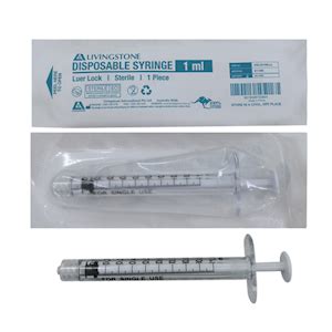 LIV SYRINGE 1ML LUER LOCK TIP LTX FREE HYPO STERILE 100 BX