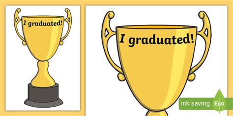 Editable Graduation Trophy Twinkl L Enseignant A Fait