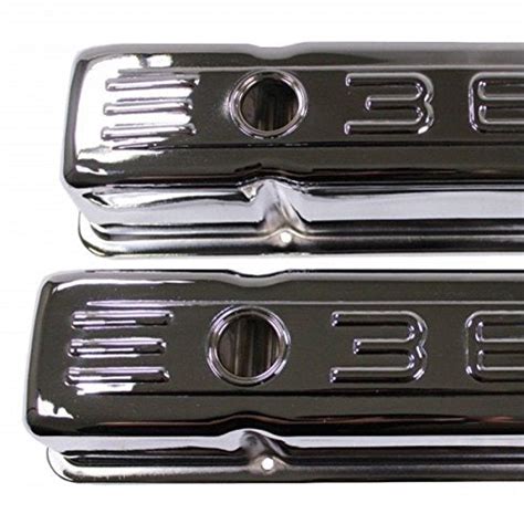 58 86 Sbc Chevy Chrome Tall Cid Steel Valve Covers Small Block 283 Demotor Performance Inc