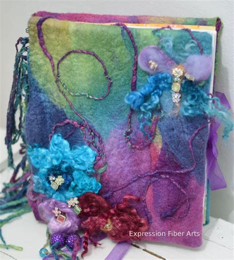 How to Make a FUN and FUNKY Felted Journal Cover! - Expression Fiber ...