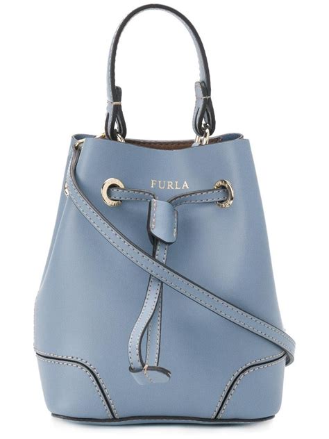 Furla Mini Bucket Bag In Blue Lyst