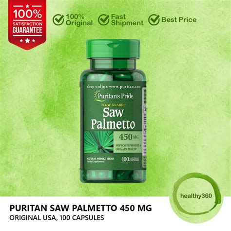 Jual Puritans Pride Saw Palmetto 1000 Mg 90 Capsule 100 Original USA