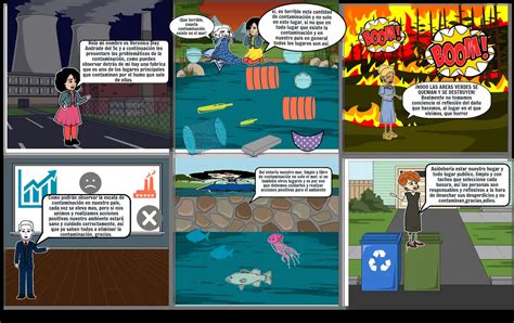 Contaminacion Ambiental Storyboard Por Verito27da