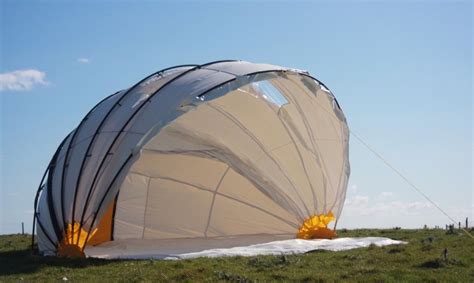 Mollusc Is A Tent That Opens And Closes Like The Hood Of A Stroller