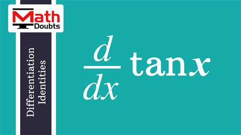 Derivative of tanx formula Proof