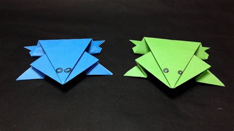 Easy Origami How To Make Easy Origami Frog That Jumps Frog Origami