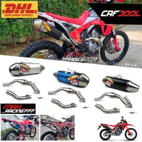 Full System Exhaust Muffler Pipe Raching With Honda Crf300l Rally 2020 2024 Ebay