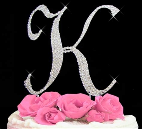 Letter K Cake Topper