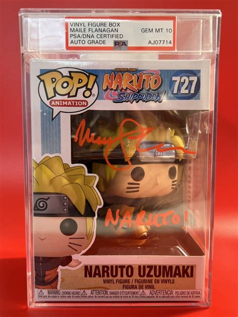 Funko POP Animation Naruto Shippuden Naruto Uzumaki Running Signed