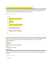 Assessments Related To Oxygenation And Perfusion Docx Assessments