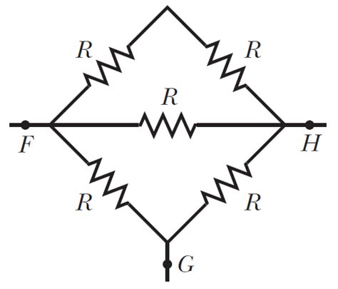 Solved The Figure Shows Five 500 Omega Resistors Find