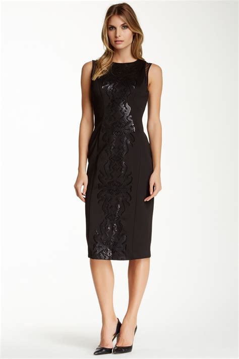 Nordstromrack Maggy London Sleeveless Sequin Scuba Sheath Dress