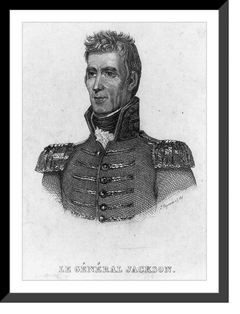 Historic Framed Print Andrew Jackson Head And Shoulders Portrait