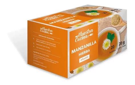 Hierba Nuestra Cocina Manzanilla 20 Bolsitas MercadoLibre